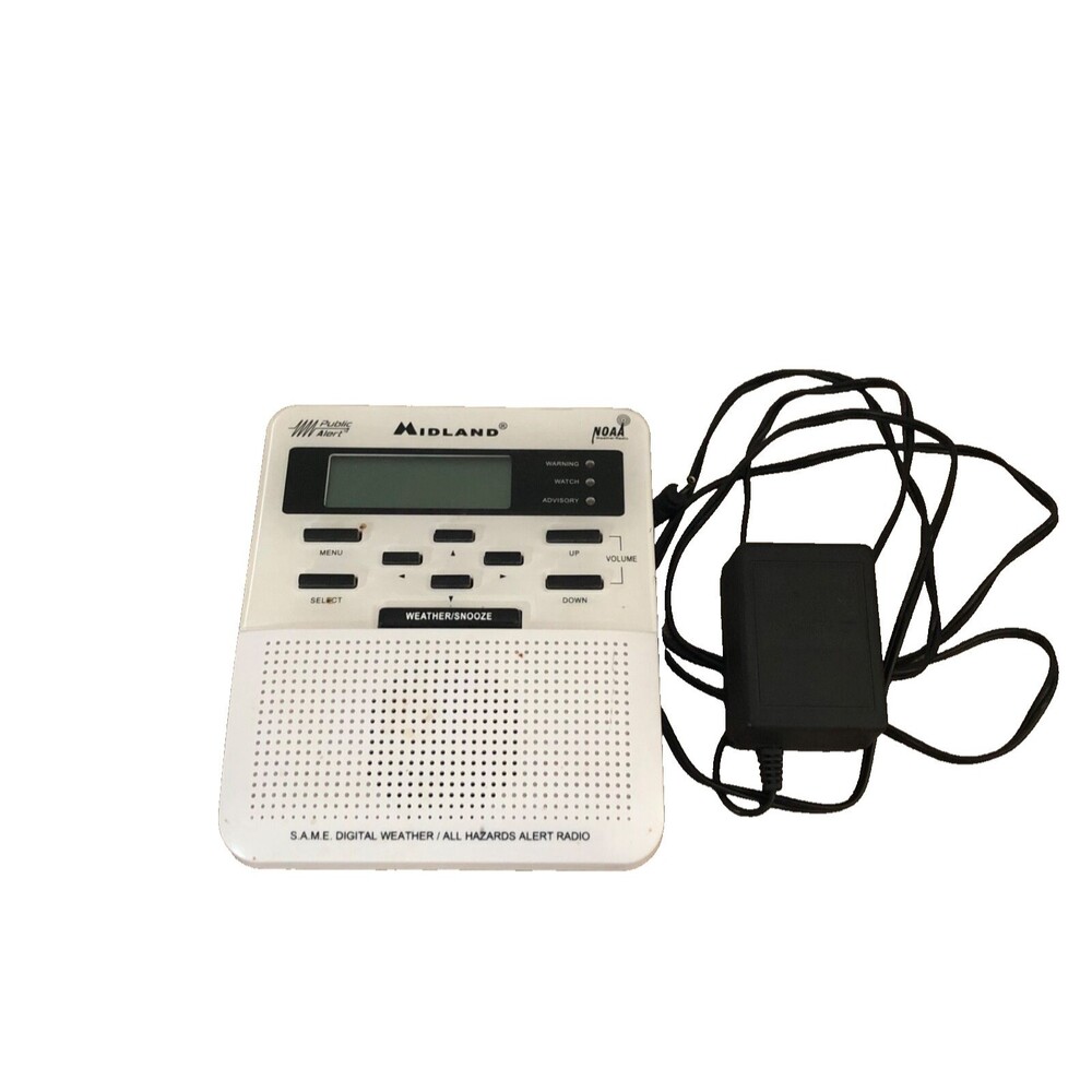 Midland Weather Alert Radio WR-100 Emergency NOAA All Hazards Radio Tested